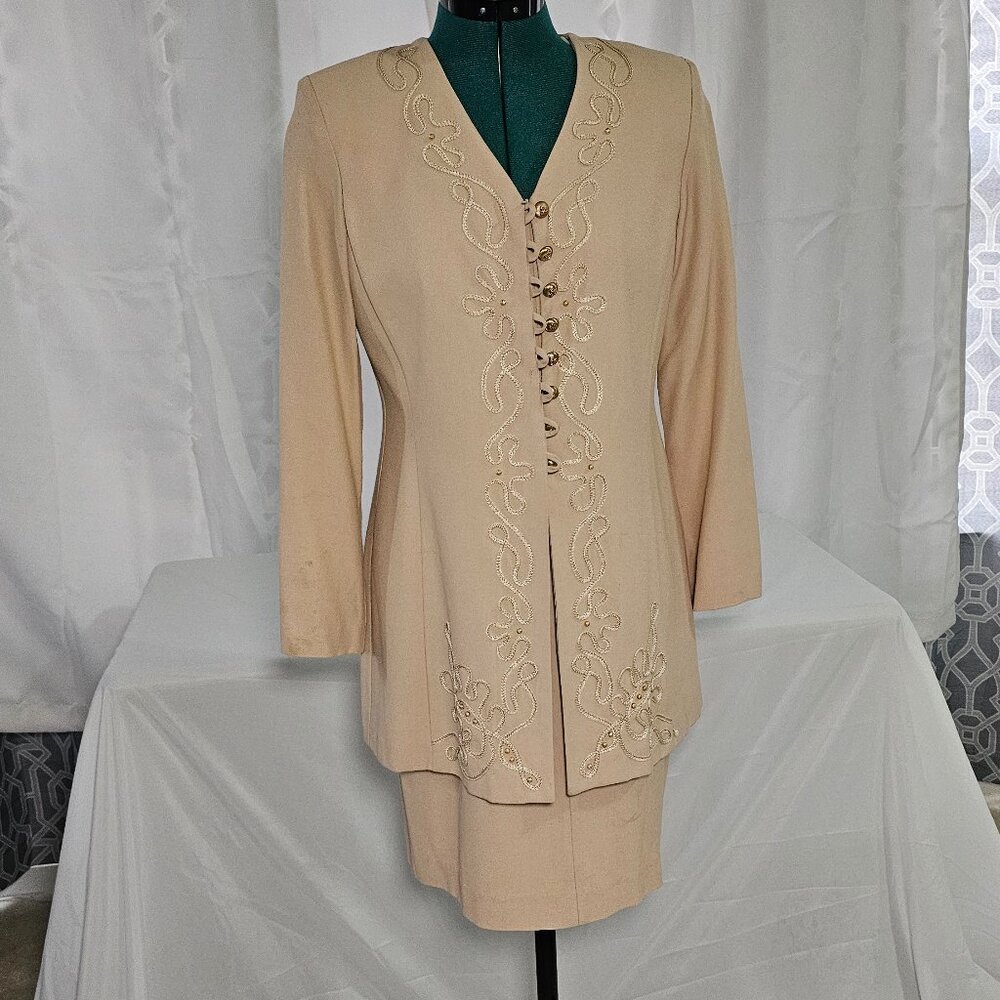 R&M Richards by Karen Kwong Jacket & Dress Set – Size 6P - Picture 1 of 8